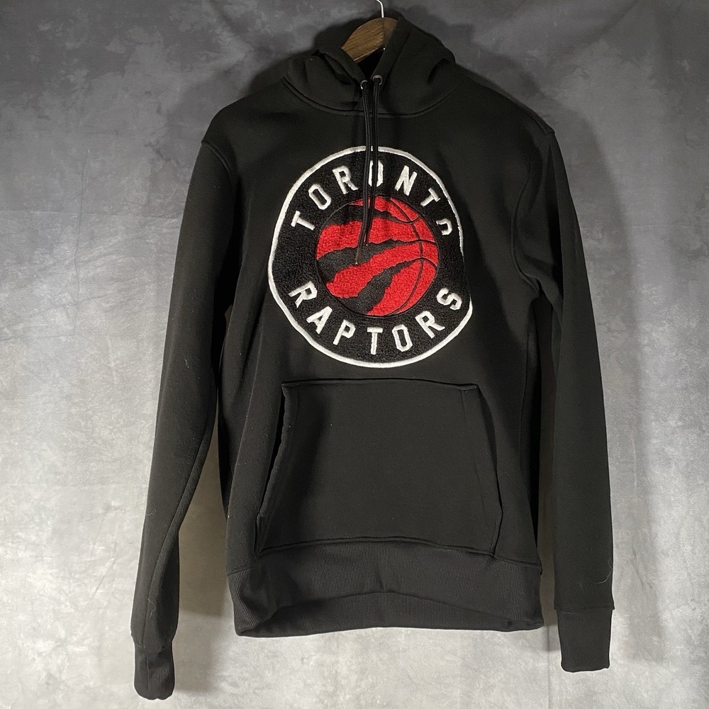 Toronto Raptors Hoodie Mens Size Small Black NBA Basketball Sports Classic Logo